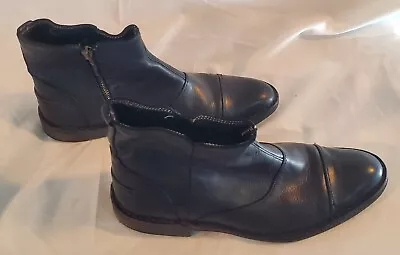 *John Varvatos Black Zipper Boot Men's (size 9) Leather  • $149.98