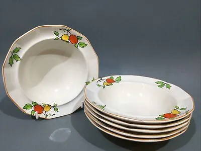 Myott & Son Art Deco 6 X Fruit Dishes Hand Decorated  • £17.95