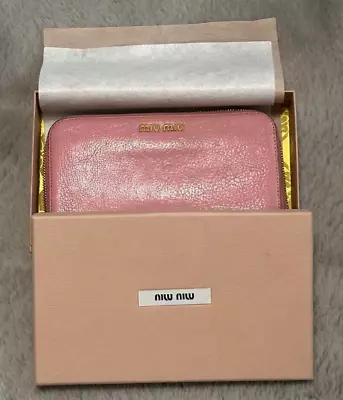Miumiu Long Wallet Pink Cute Shipped From Japan • $60