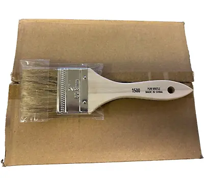 24 Pack 2  Linzer Wood Handle White Bristle 1500 Chip Brush Paint Varnish • $6.37