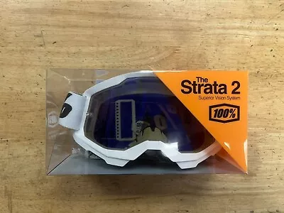 100% STRATA 2 Goggles - Offroad MX MTB Moto - Multiple Colors • $33.99