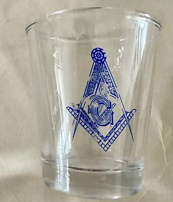 Square & Compass Masonic Shot Glass • $5.95