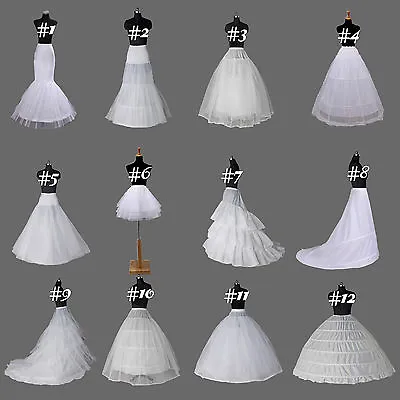 US Stock Wedding Petticoat Bridal Crinoline//Slip/Underskirt A Line Mermaid Slip • $15.19