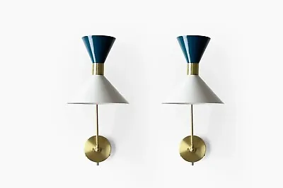 Wall Mount Reading Lamp Or Sconce With Adjustable Arms Mid Century Wall Sconces • $312.80