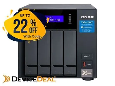 QNAP TVS-472XT-i3-4G4-Bay NAS Intel Core I3-8100T 4-core 3.1 GHz Processor 4G • $3187.90