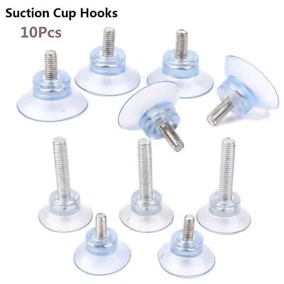 Hanger Kitchen Holder Transparent Suction Cup Screw Wall Rack Suckers Wall Hook • $14.77