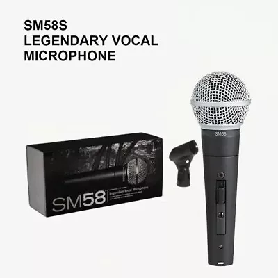 SM58S Dynamic Cardioid Vocal Microphone With On/Off Switch - Fast Shipping • $29.50