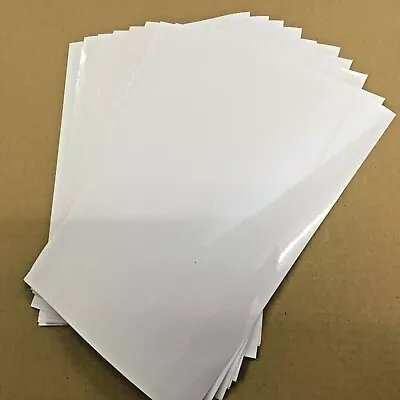 10 X A4/A5 Clear Laminate Self Adhesive Craft Sign Protective Film Ext. Quality • £2.85