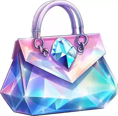 Hologram Diamond Of Queen Bag Colourful Bedroom Wall Vinyl Sticker Decals L549 • £15.99