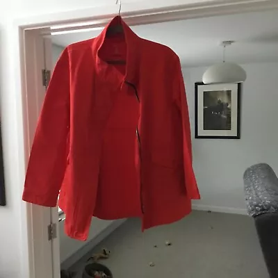 Joules Womens Red Willow Coastal Jacket Ladies Size 14 Cotton Windbreaker • £14.95