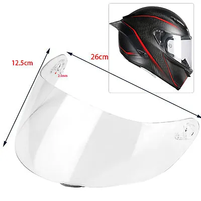 Motorcycle Wind Shield Helmet Lens Visor Shield Full Face Fit For AGV K1 K3 SV • $13.43