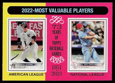 2024 Topps Heritage 2022 MVPs (Aaron Judge / Paul Goldschmidt) #212 BASEBALL MLB • $1.50
