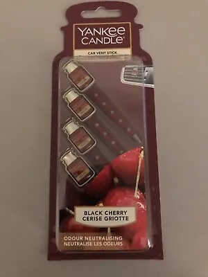 Yankee Candle Pack Of 4 Car Vent Sticks - Black Cherry • £3