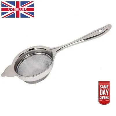 Stainless Steel Loose Tea Leaf Mesh Sieve Strainer Traditional Kitchen Reusable • £2.99