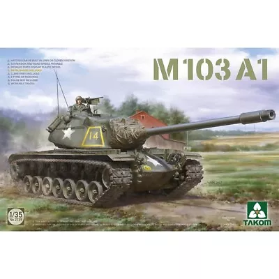 TAKOM 2139  US M103A1 Heavy Tank C.1959  1:35 PLASTIC MODEL KIT • £39.95