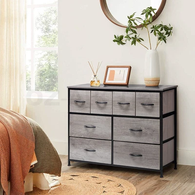 $135.95 • Buy Dresser Wide Tall Chest Of 8 Drawers Tallboy TV Stand Console Table Unit Bedroom