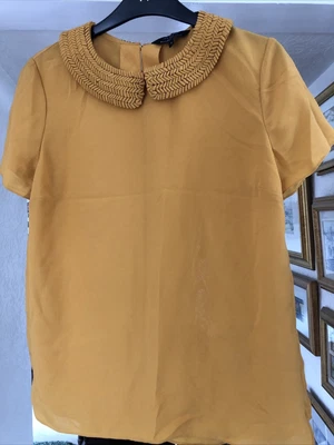 £3 • Buy Ted Baker Top/blouse Size 3 (12) Mustard/Ocre Colour