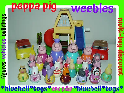 Peppa Pig Weebles Figures Vehicles Buildings Cars Toys Multi-auction One P&P _A • £7.99