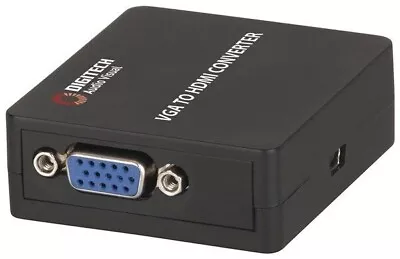 VGA To HDMI Converter Upscaler Stereo Audio • $25