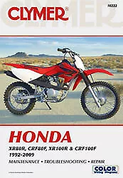 Clymer Repair Manual For 1992-2009 Honda XR CRF 100 80 M222 • $49.95