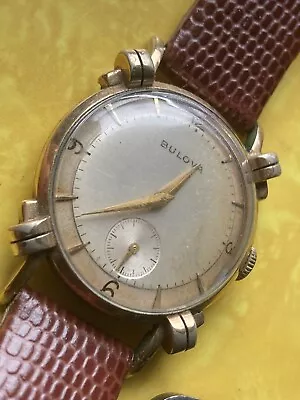 Vintage 1951 Bulova 10k Rolled Gold Wrist Watch-working Read! • $59