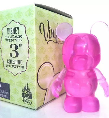 Disney Vinylmation 3  Clear Series Light Pink 2009 Collectible Toy Figure New • $19.99