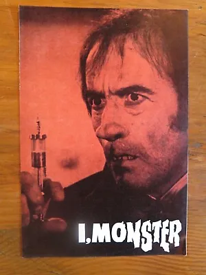 £1.99 • Buy I, MONSTER 1971 Original Film Publicity Campaign Book AMICUS CHRISTOPHER LEE