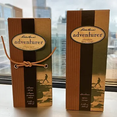 Eddie Bauer Adventurer COLOGNE And AFTER SHAVE Spray 3.4 Oz (2 Pcs) New In Box • $599.99