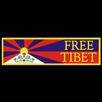 Free Tibet BUMPER STICKER Or MAGNET Freedom Decal Magnetic Democracy Home Rule • $4.99