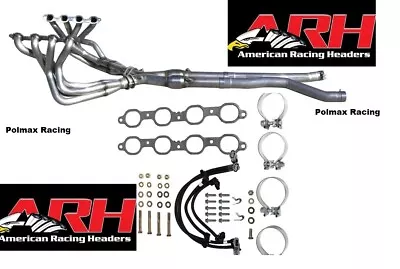 ARH Long Tube  1-7/8 SS Headers Catted Xpipe Kit 2006-13 Corvette C6 Z06 7.0 LS7 • $8461.34