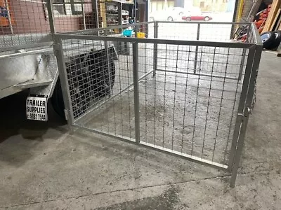 TRAILER CAGE 8X5 X3 900mm FULLY GALVANISED. BOX TUBING. • $440