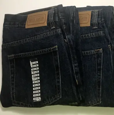New North Canyon Traders Heavyweight Men's 5-Pocket Jeans 32Wx32L 2 Pair Lot • $35