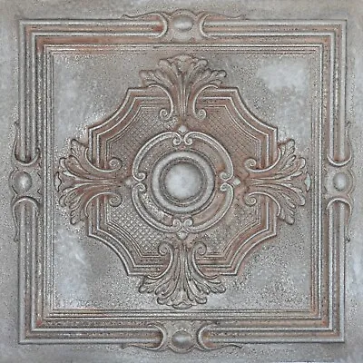 Ceiling TileFaux Tin Painting Panel For Cafe 10pcs/lot PL38 Weathered Iron • $162.90