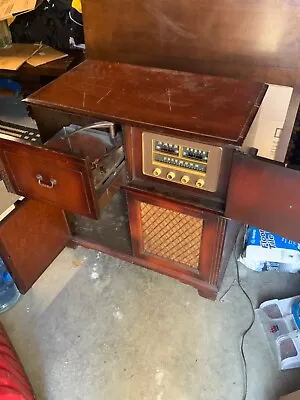 Vintage Stromberg-Carlson Console Radio Record Player Receiver 1940s WORKING Mcm • $500