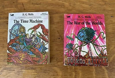 2 Illustrated Classic Editions Moby Books The Time Machine War Of The Worlds • $12