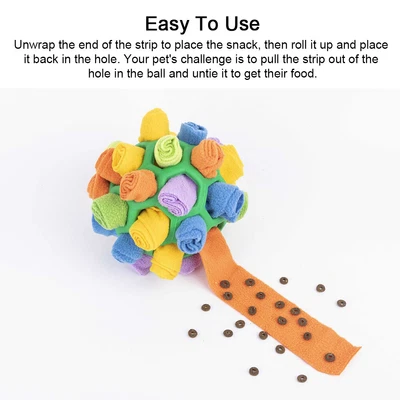 $16.23 • Buy Reduce Stress Nose Work Home Dog  Toy Foraging Skill Pet Snuffle Ball