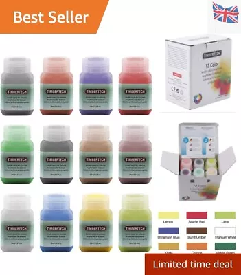 Water-Based Airbrush Paint Set - 12 Colors 30ml Each Non-Toxic & Non-Flammable • £16.99