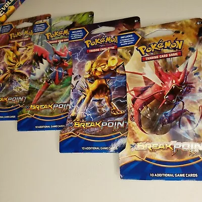 $39.99 • Buy 4, XY BreakPoint Booster Packs SEALED! 10-card, Pokemon TCG (like Evolutions?) 