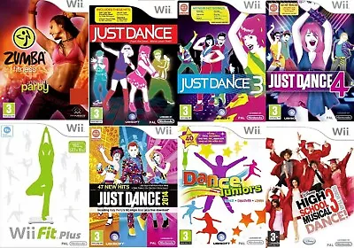 Nintendo Wii Video Game Buy 1 Or Bundle Up Just Dance 1 3 4 2014 Zumba Fit • £11.99