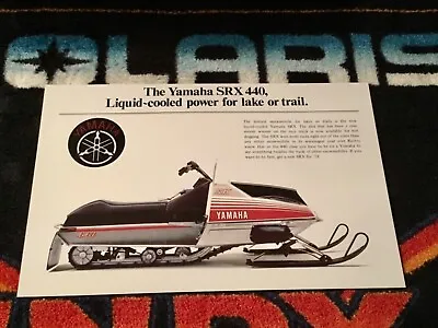🏁 ‘78 YAMAHA SRX 440 Snowmobile Poster  vintage Sled  ((LAKE OR TRAIL)) • $21.88