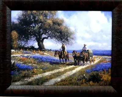 Martin Grelle Sweet Smell Of Spring Cowboy Art Print Signed And Numbered Framed  • $69.95