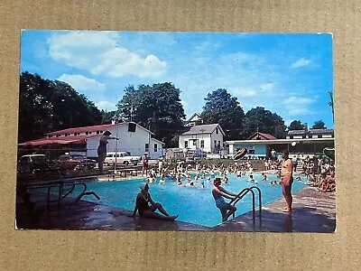 Postcard Milford PA Pennsylvania Laurel Villa And Casino Pool Vintage Roadside • $7.99