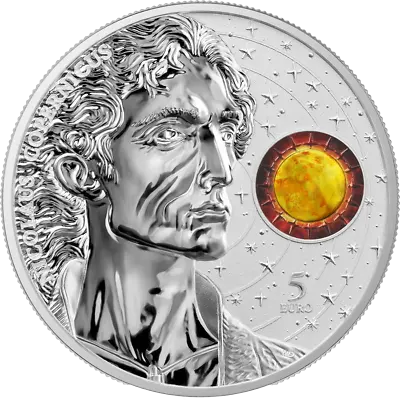 2023 Malta Copernicus 5 Euro 1oz 9999 Silver BU Germania Mint Mintage 15000 • $69