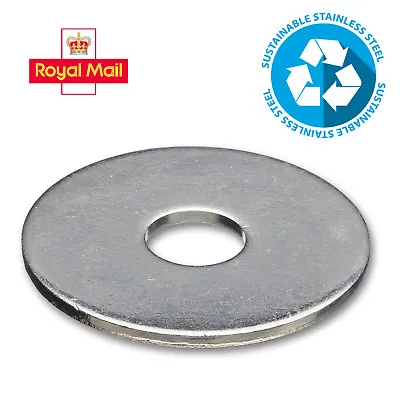 £2.49 • Buy Penny/repair Washers A2 Stainless Steel For Bolts Screws M5 M6 M8 M10 M12 304 Ss
