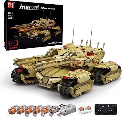 Mould King 20011 RC Military Arm Tank Mammoth Attack Tank Building Brick Toy Set • $159.99