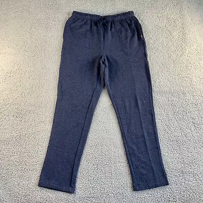 NEW Eddie Bauer Pants Mens Medium Blue Lounge Joggers Pajama Sweat Stretch Waist • $27.95