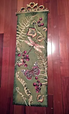 Flora & Fauna  13 X 36.5 Tapestry Wall Hanging Manual Woodworkers Weavers USA • $32