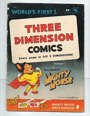 World's First Three Dimension Comics MIGHTY MOUSE (1953 St. John) 3D No Glasses • $27