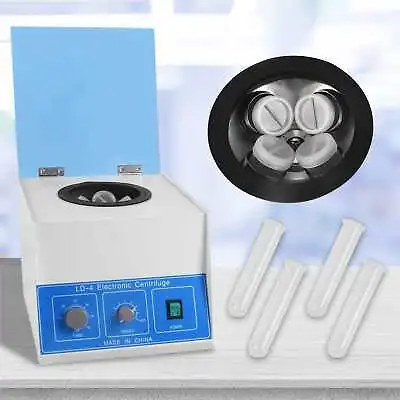 Electric Centrifuge Machine 100ml X 4 Tubes Benchtop Lab Centrifuge Machine • $194.96