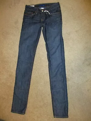 Martin + Osa Straight Stretch Womens Dark Blue Denim Jeans Size 25 L X 35 New • $28.86